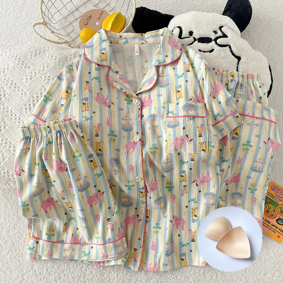 Midnight Circus Padded Nightsuit- 3pc set