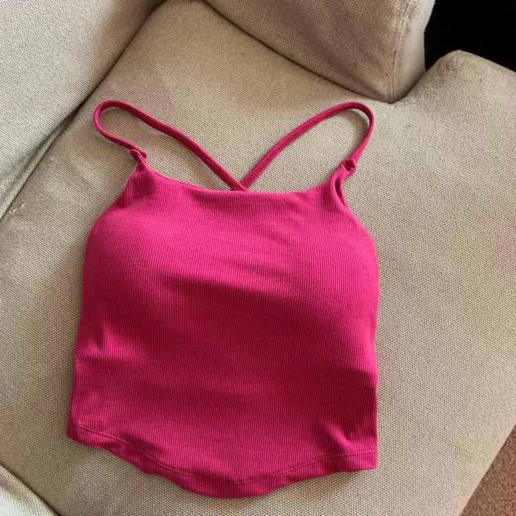 LA X-Fit Built-in Bra Top