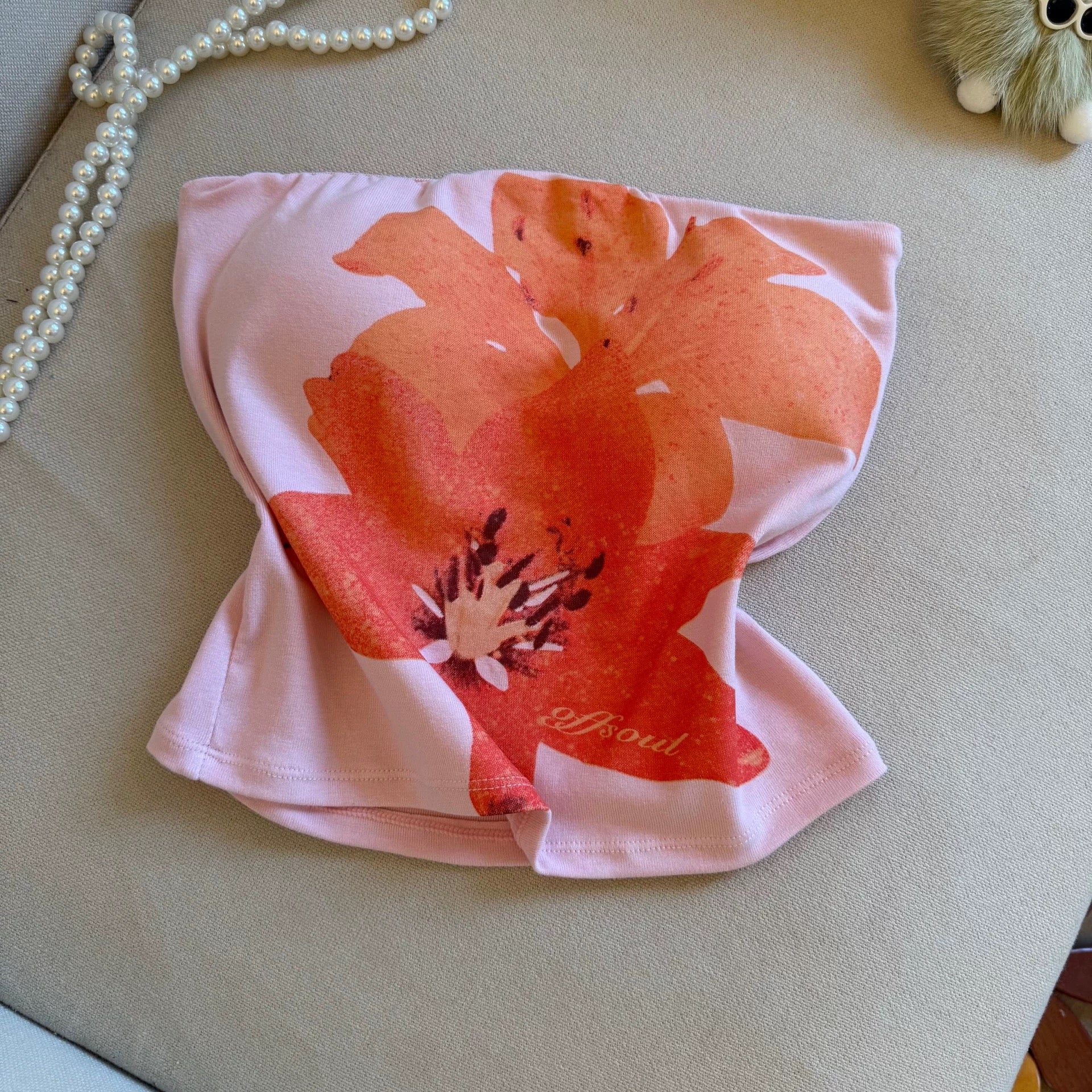 Summer Lily Built-in Bra Tube Top