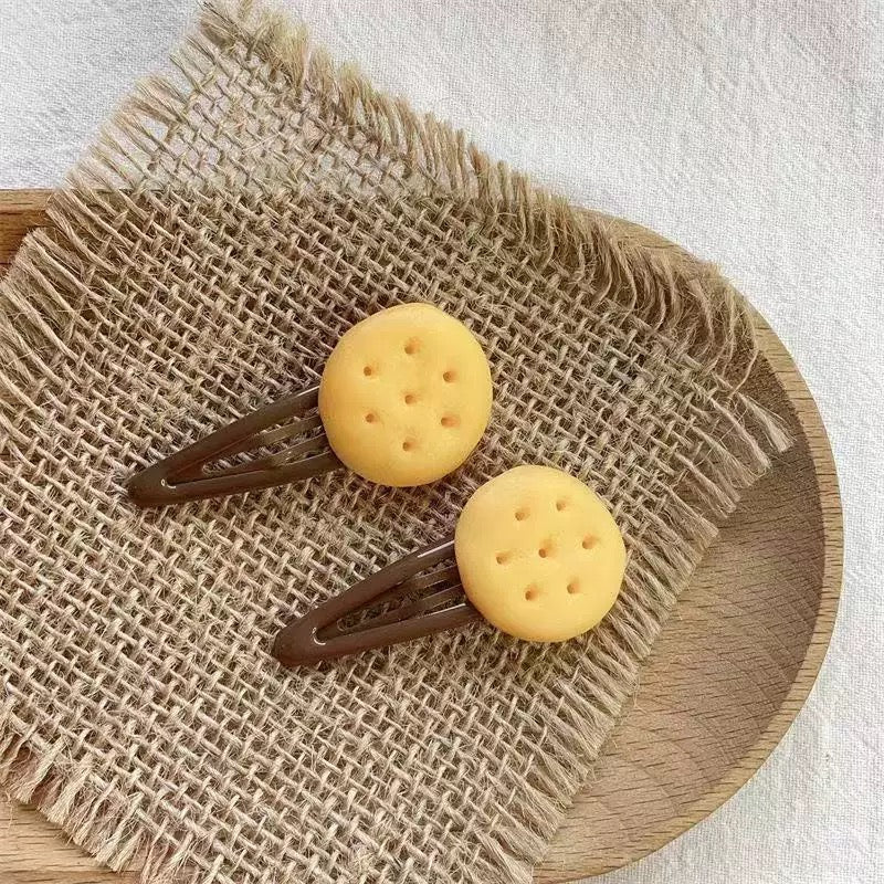 Biscuit Bites Hair Clip - Set Of 4