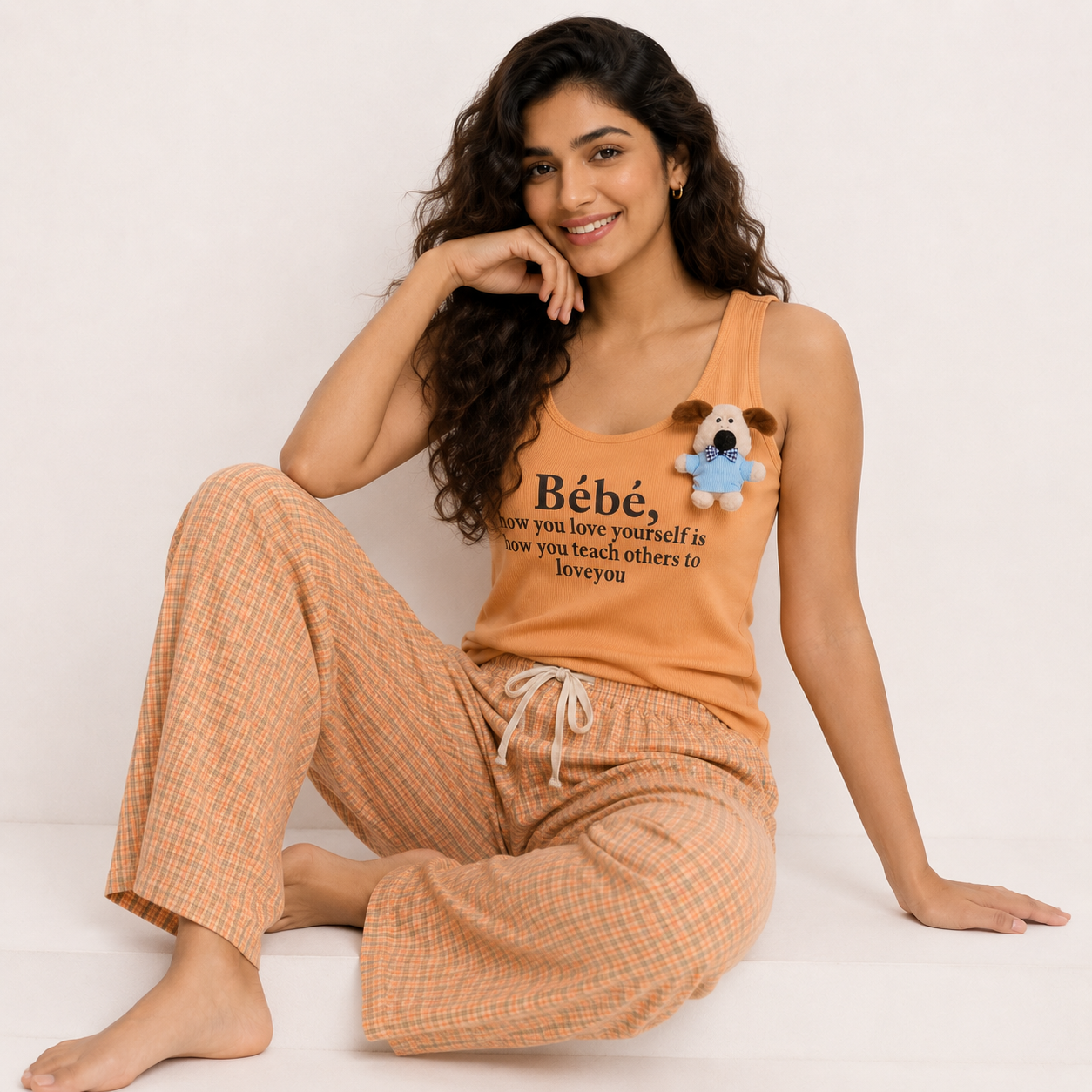 Café Club Padded NightSuit - 3Pc Set
