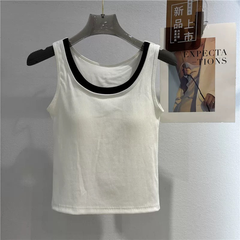 Clean Cut Built-in Bra Top