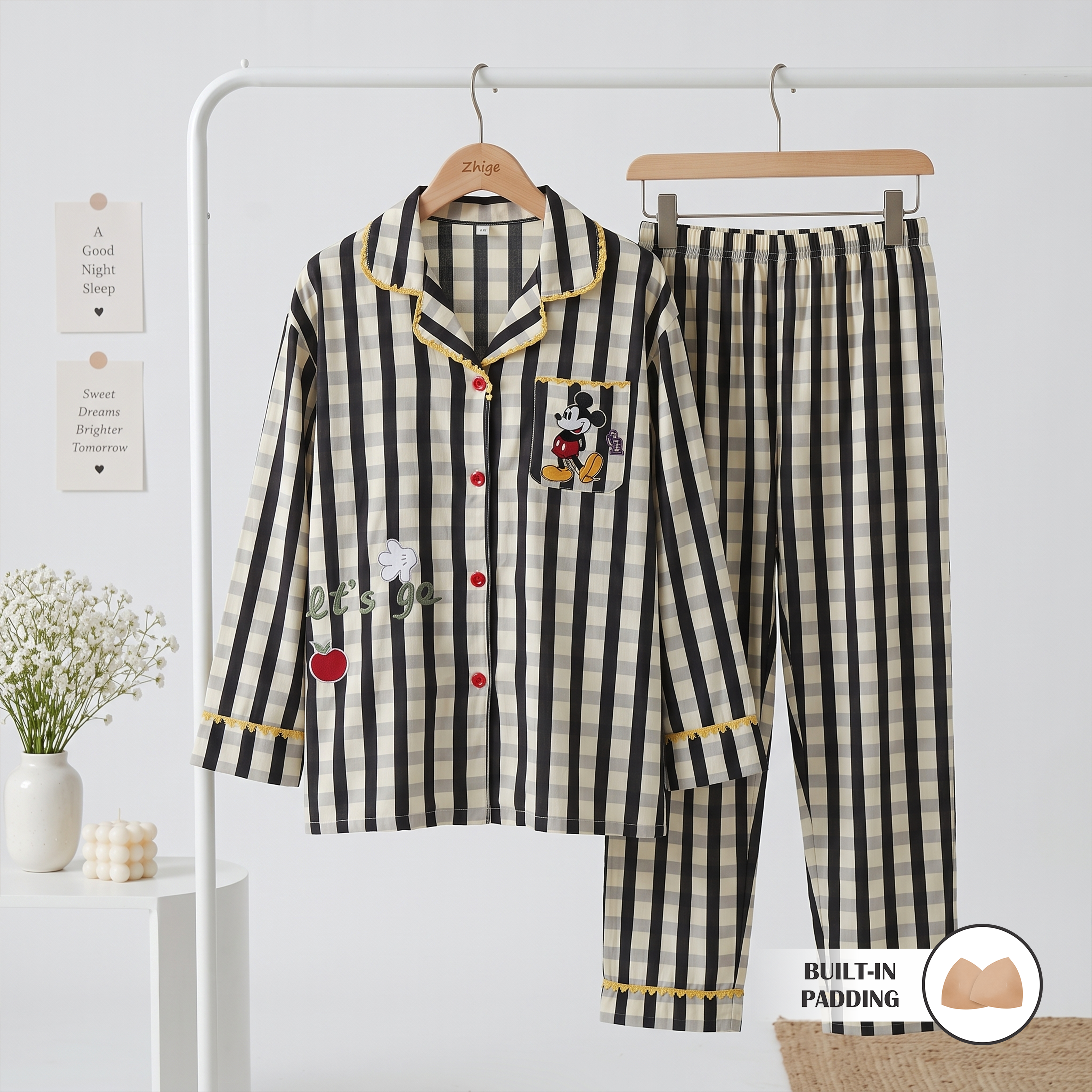 Vintage Mickey Padded Nightsuit Set