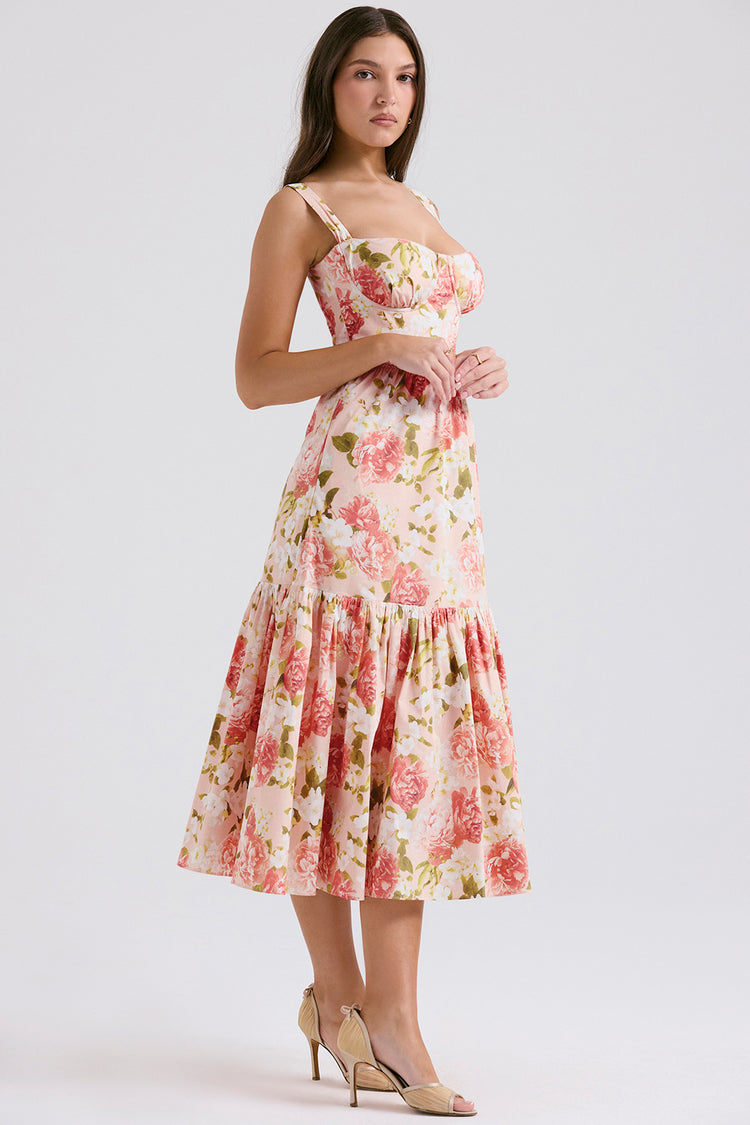 Mariah Floral Midi Sundress
