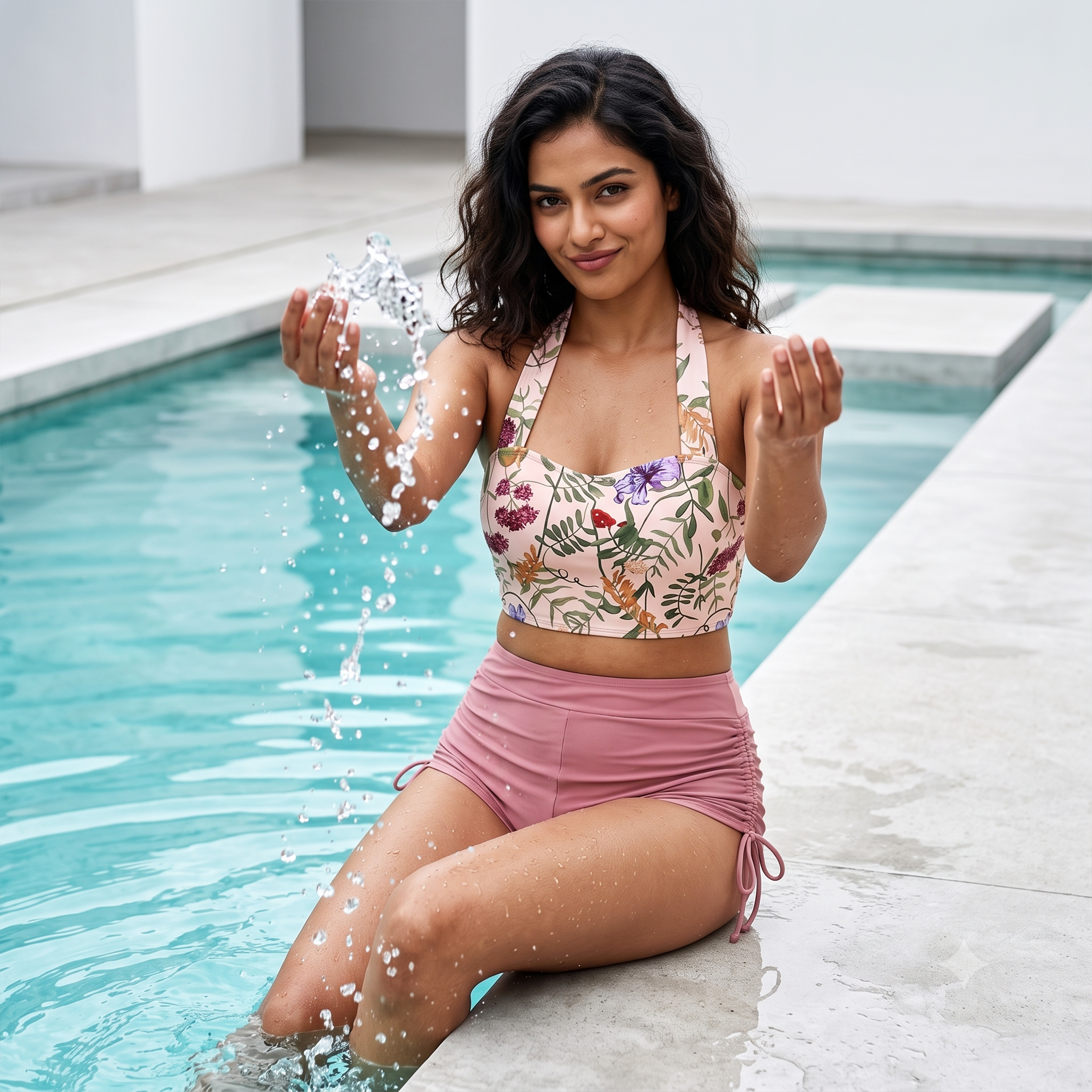 Monet Three Piece Swimsuit