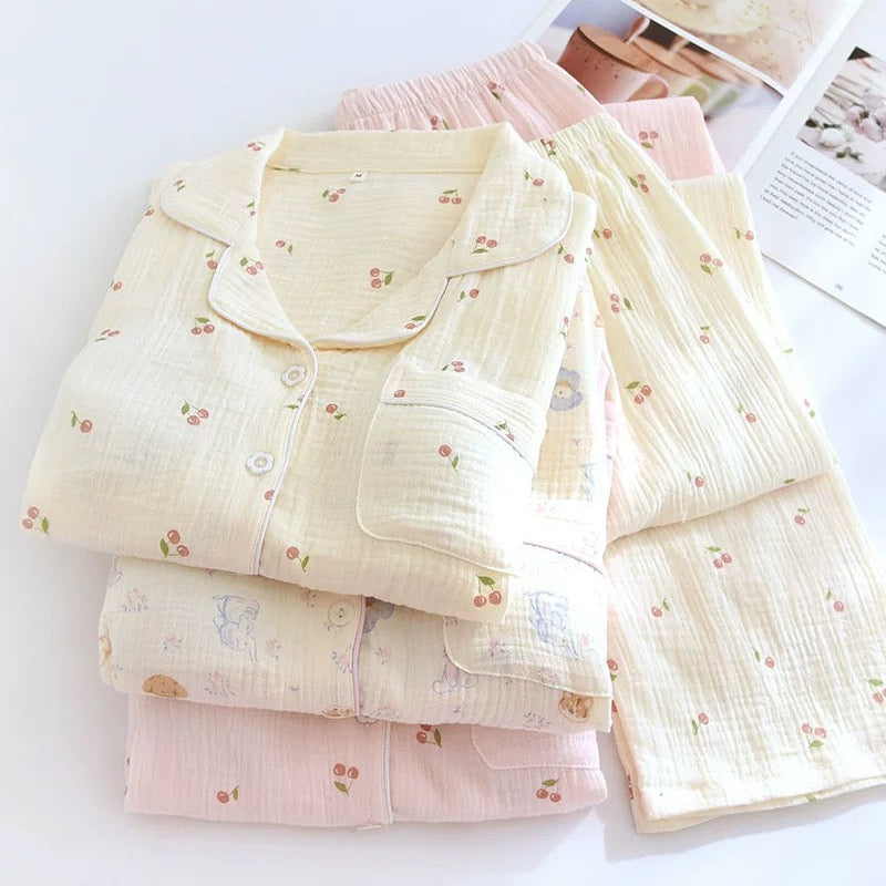 Blush & Butter Padded Nightsuit set