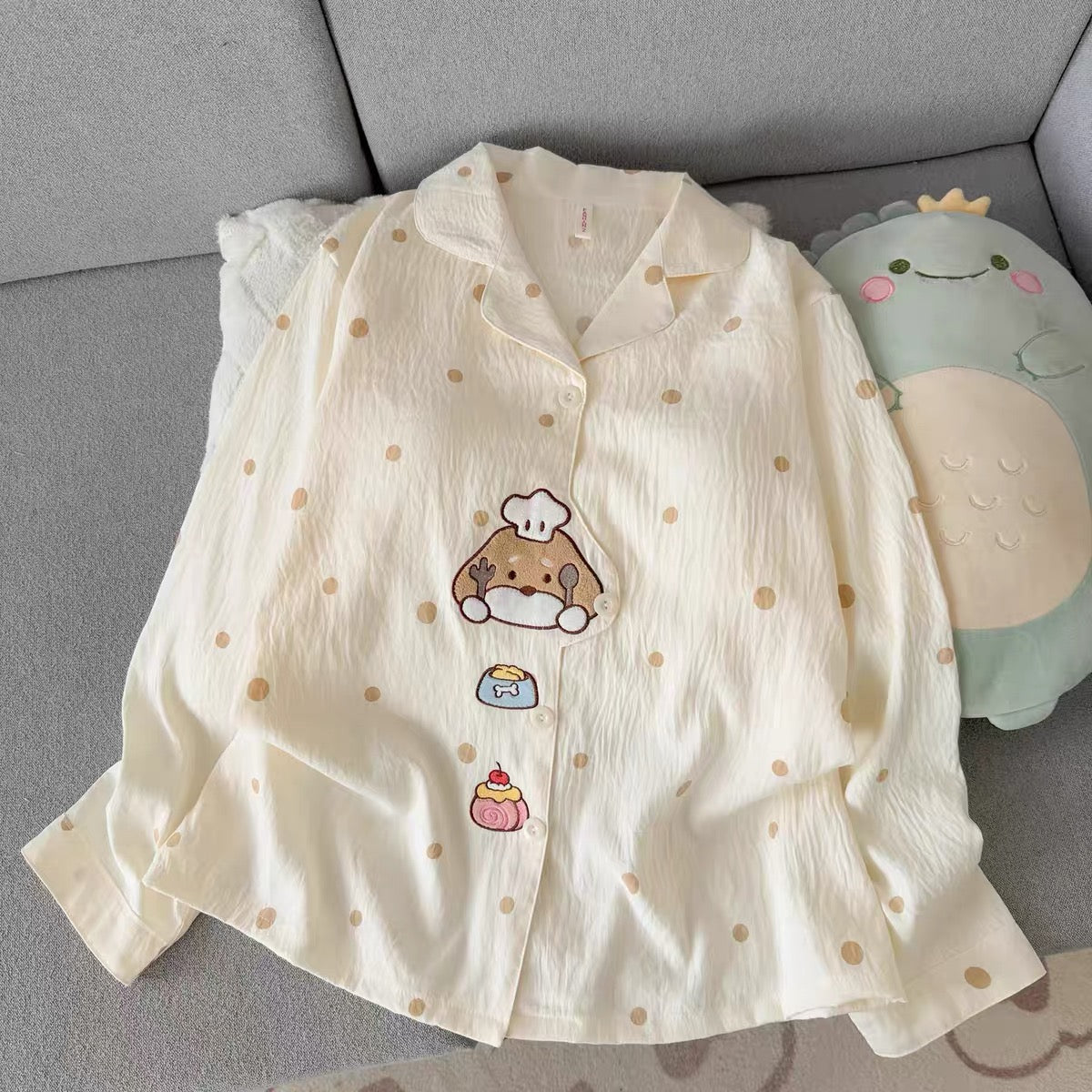 Polkastruck Chef Puppy Padded Nightsuit Set