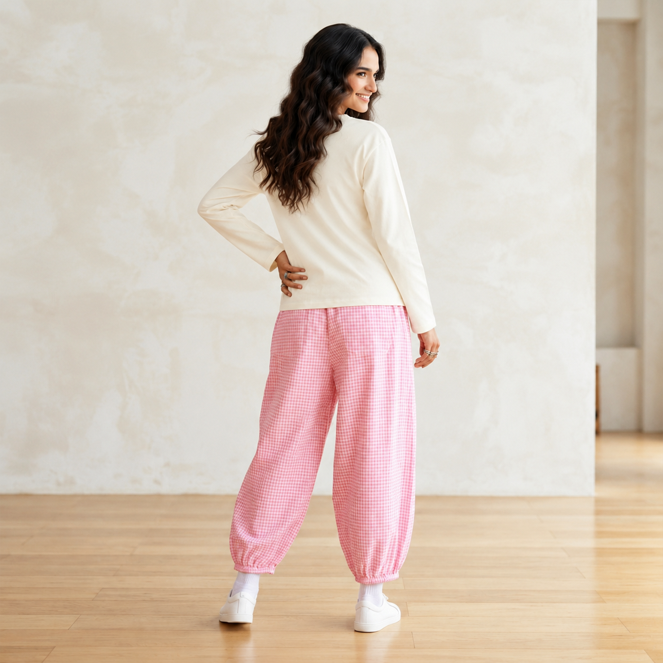 Sweet Checks Padded Nightsuit Set