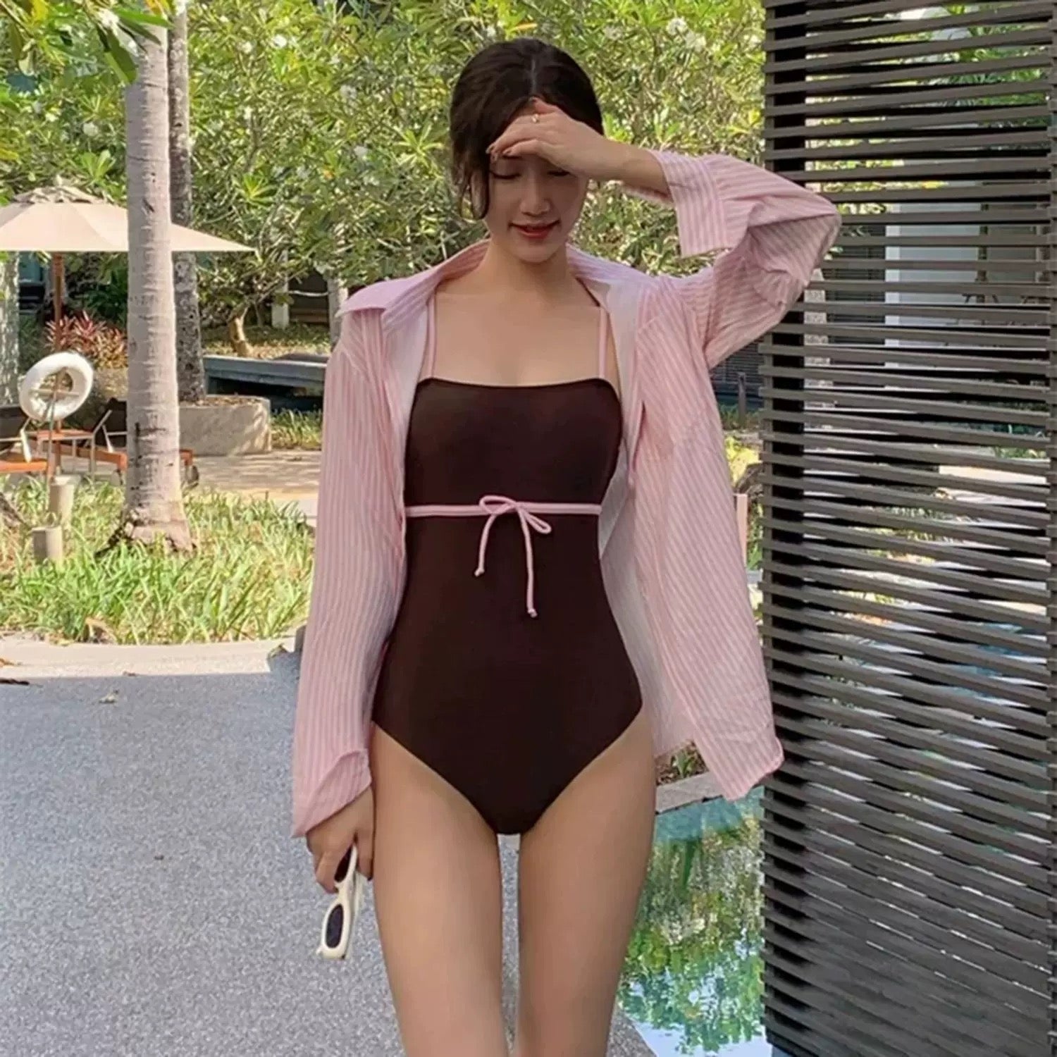 Costal Cowgirl Monokini With Shirt Set