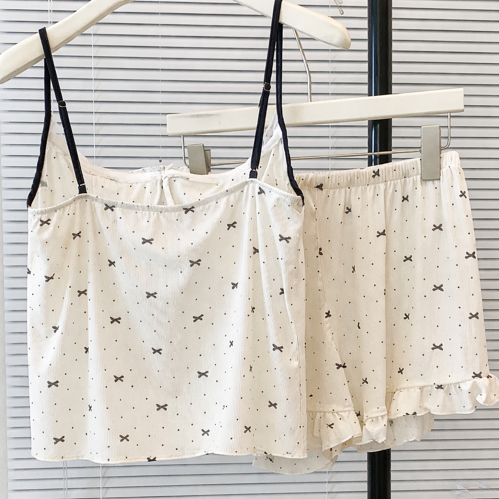 Petals & Ribbon Padded Nightsuit Set