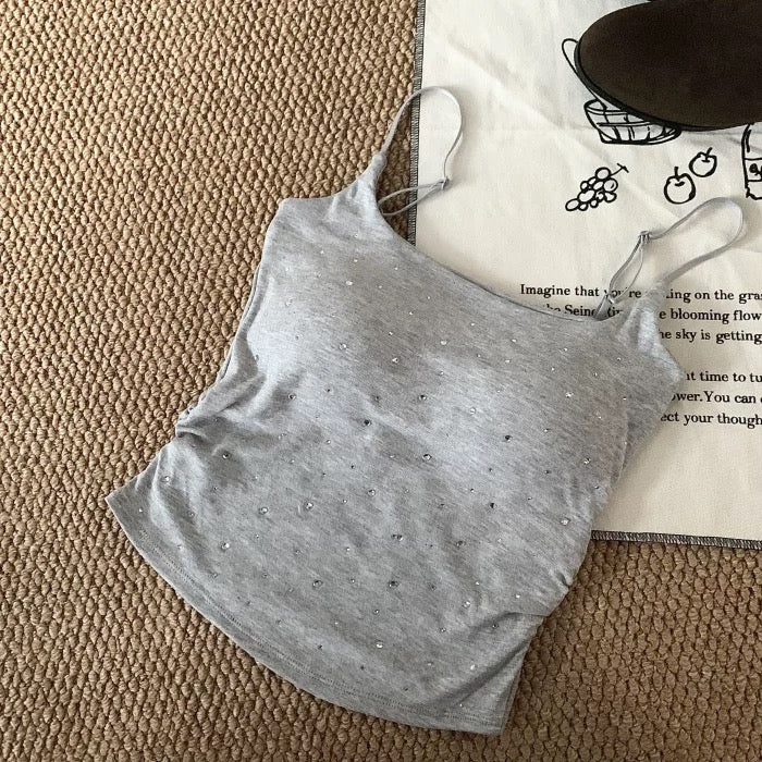 Crystalskin Built-In Bra Tank Top