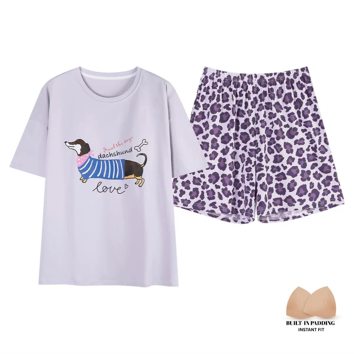 Little Doxie Dreams Padded Nightsuit Set
