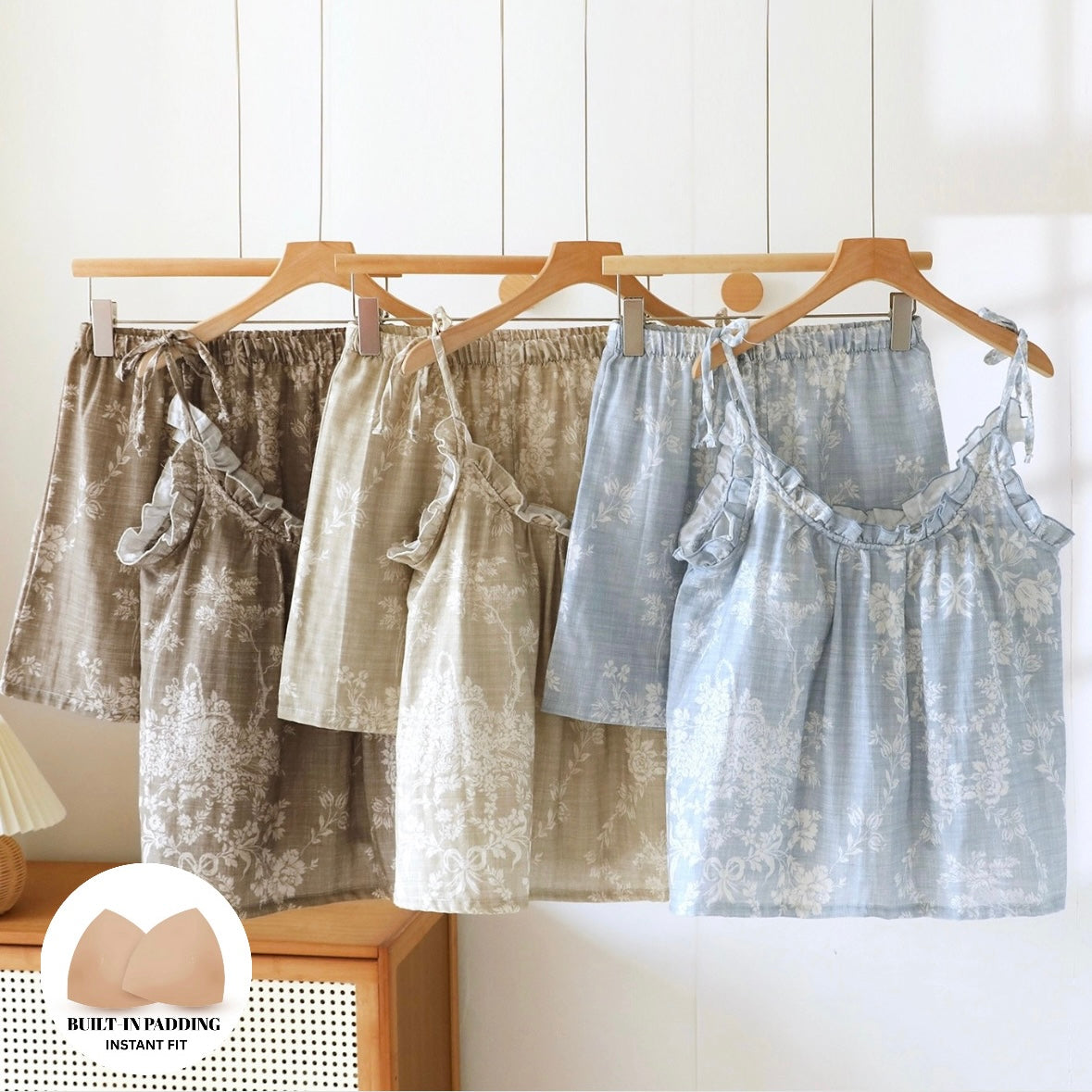 Lune Floral Padded Nightsuit Set