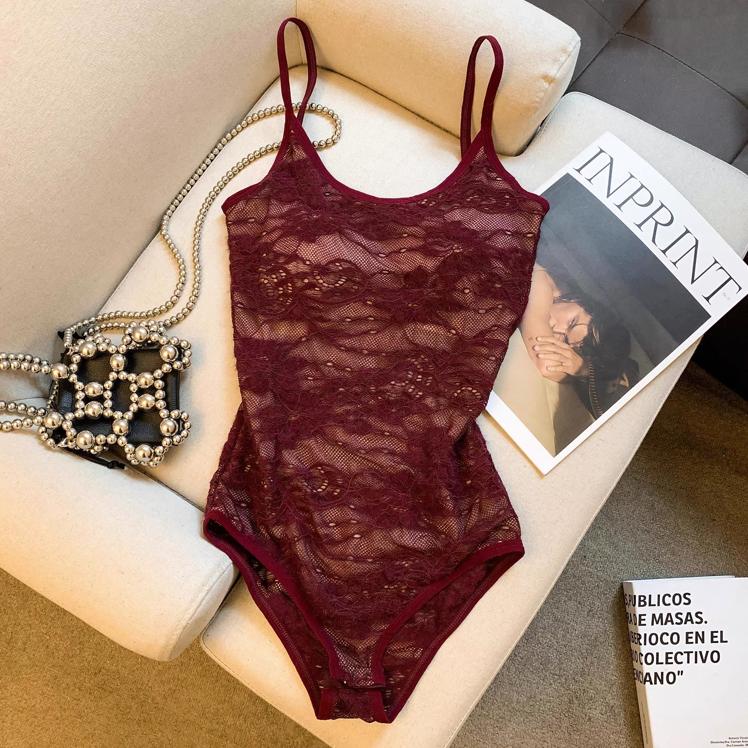 Twilight Lace Built-In Bra Bodysuit