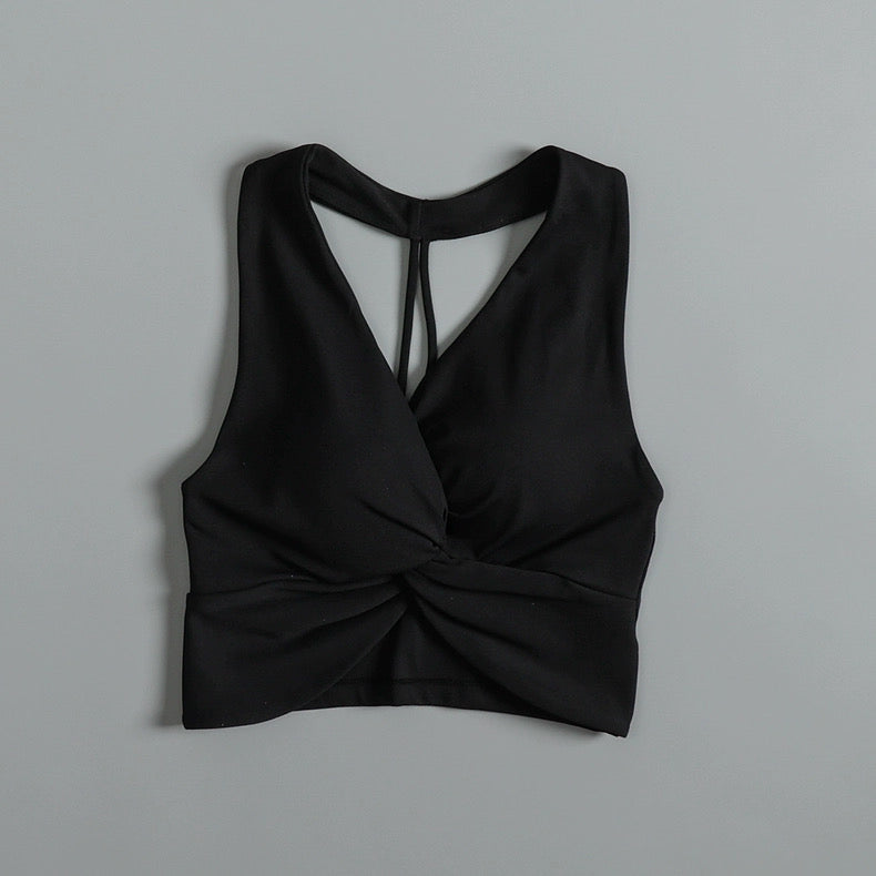 Elara Twist Built-in Bra Tops
