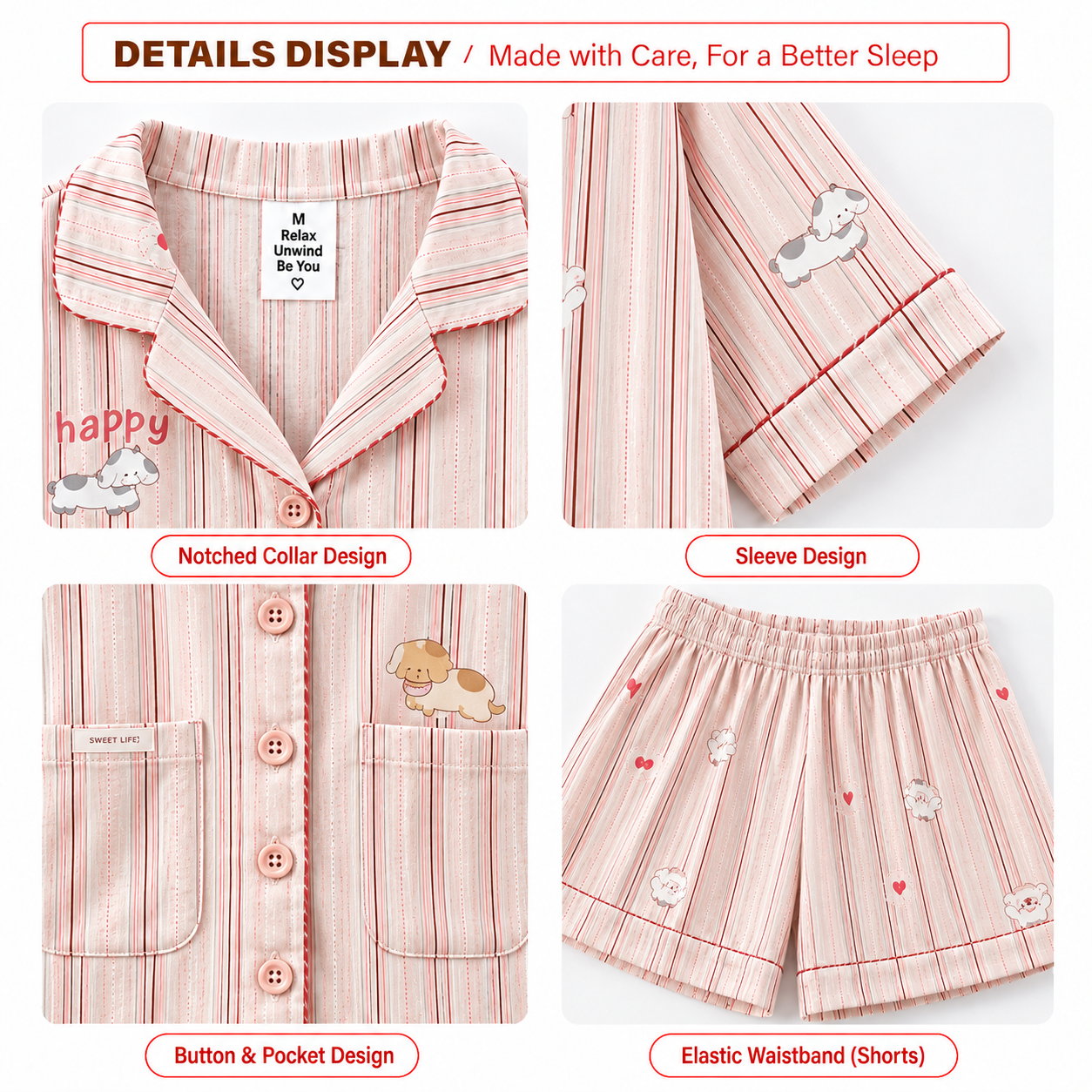 Joydog Sleep Padded Nightsuit Set