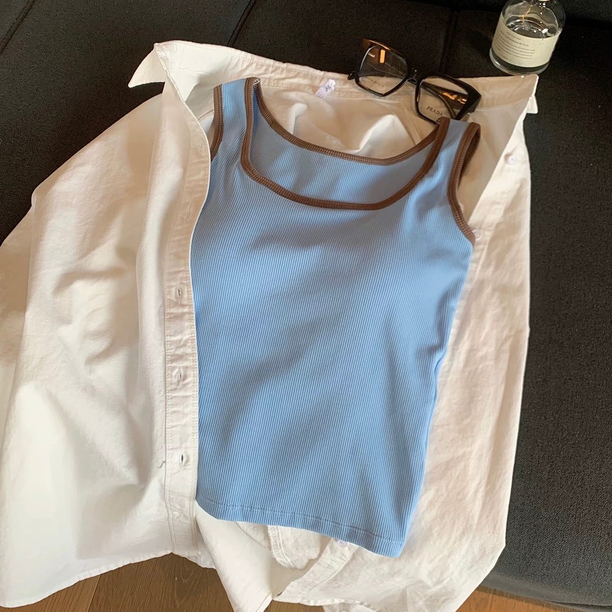 Outline Edge Built-in Bra Top