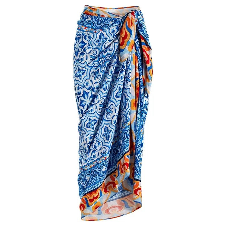 Sea Of Love Monokini With Sarong Set