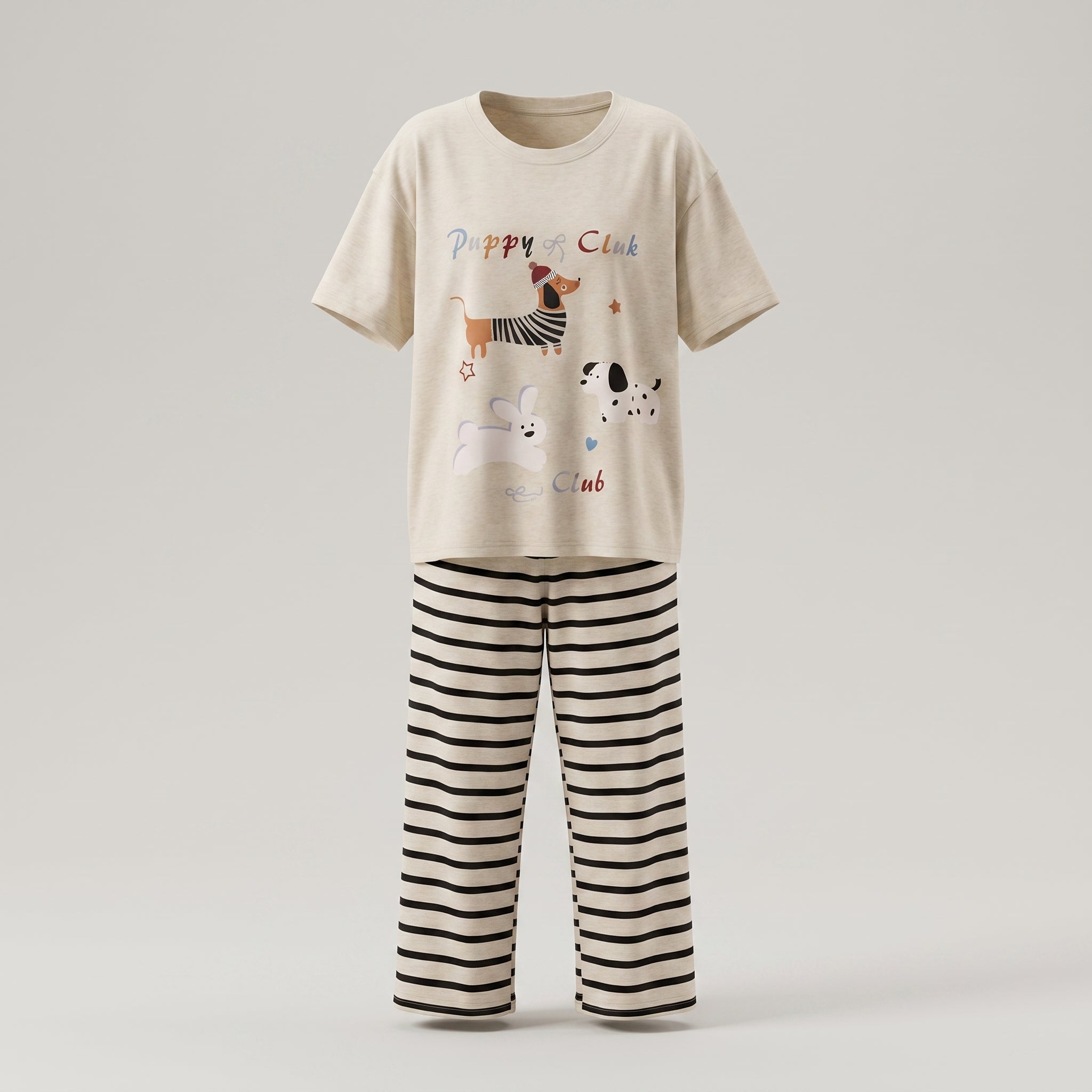Furry Friends Padded Nightsuit Set