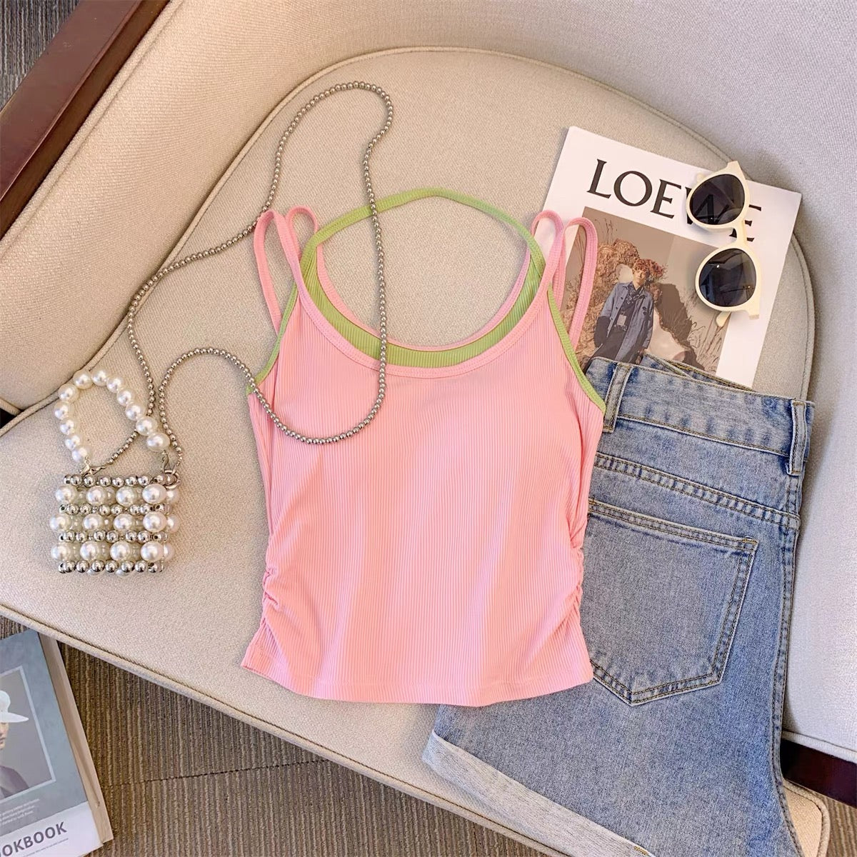 Playdate Built-in Bra Tank top