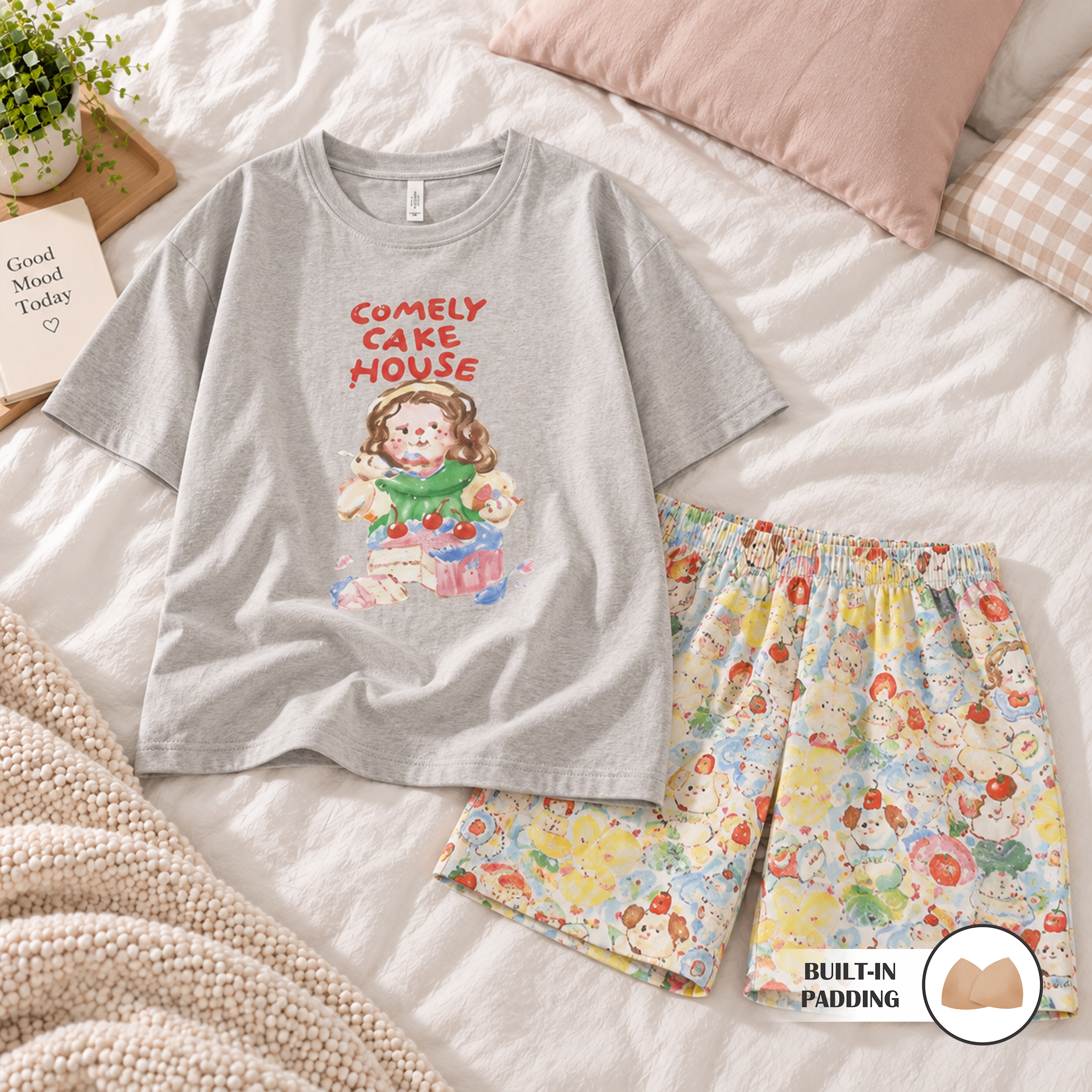 Comely Cake House Padded Nightsuit Set