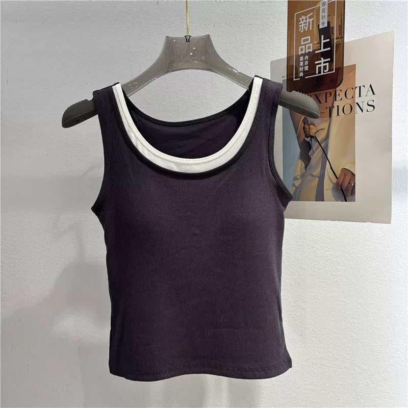 Clean Cut Built-in Bra Top
