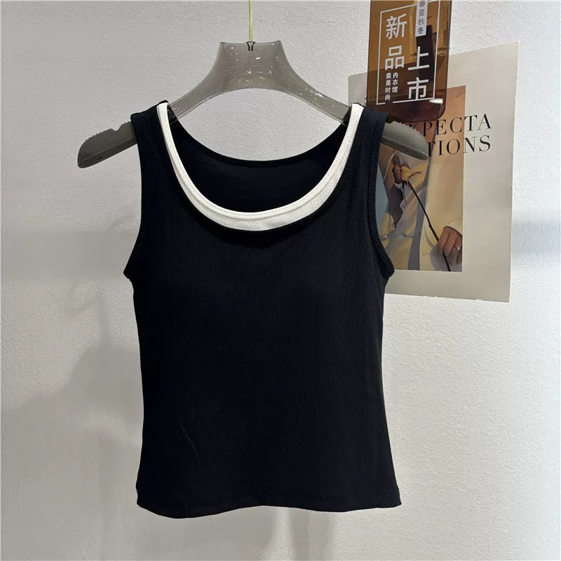 Clean Cut Built-in Bra Top