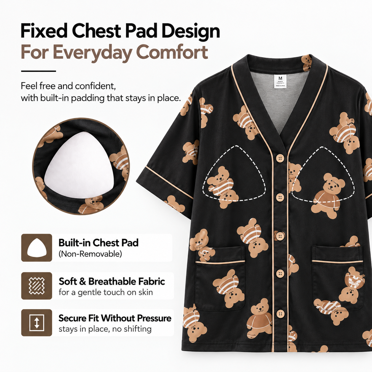 Honey Cub Padded Nightsuit Set