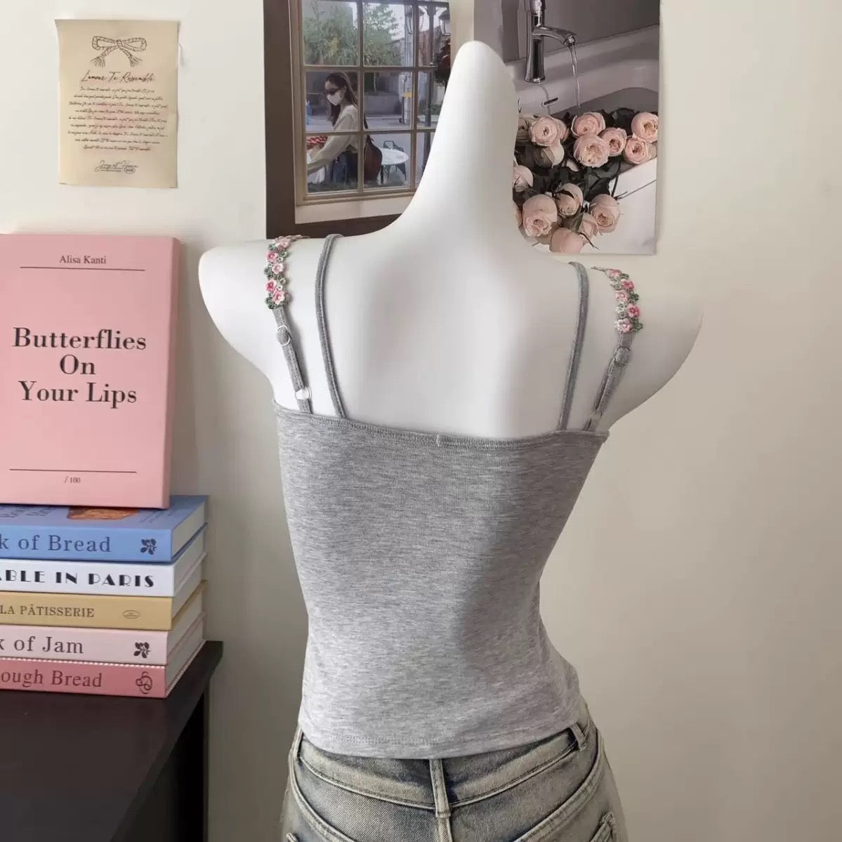 Floral Strap Built-In Bra Top
