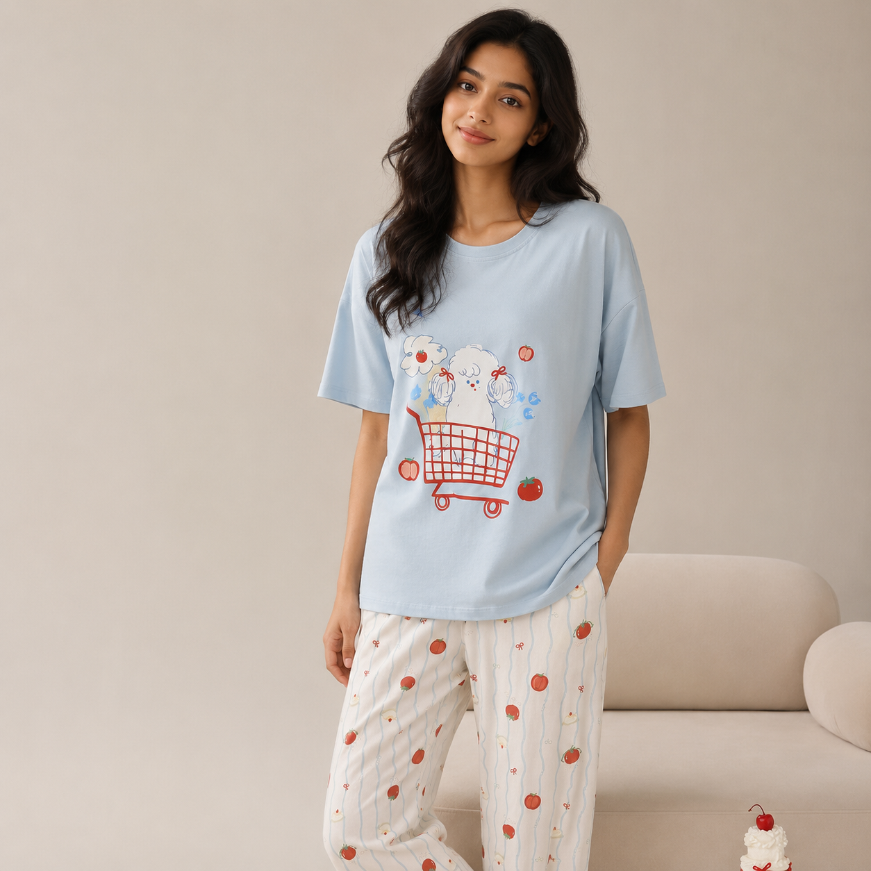 Happy Cart Padded Nightsuit Set