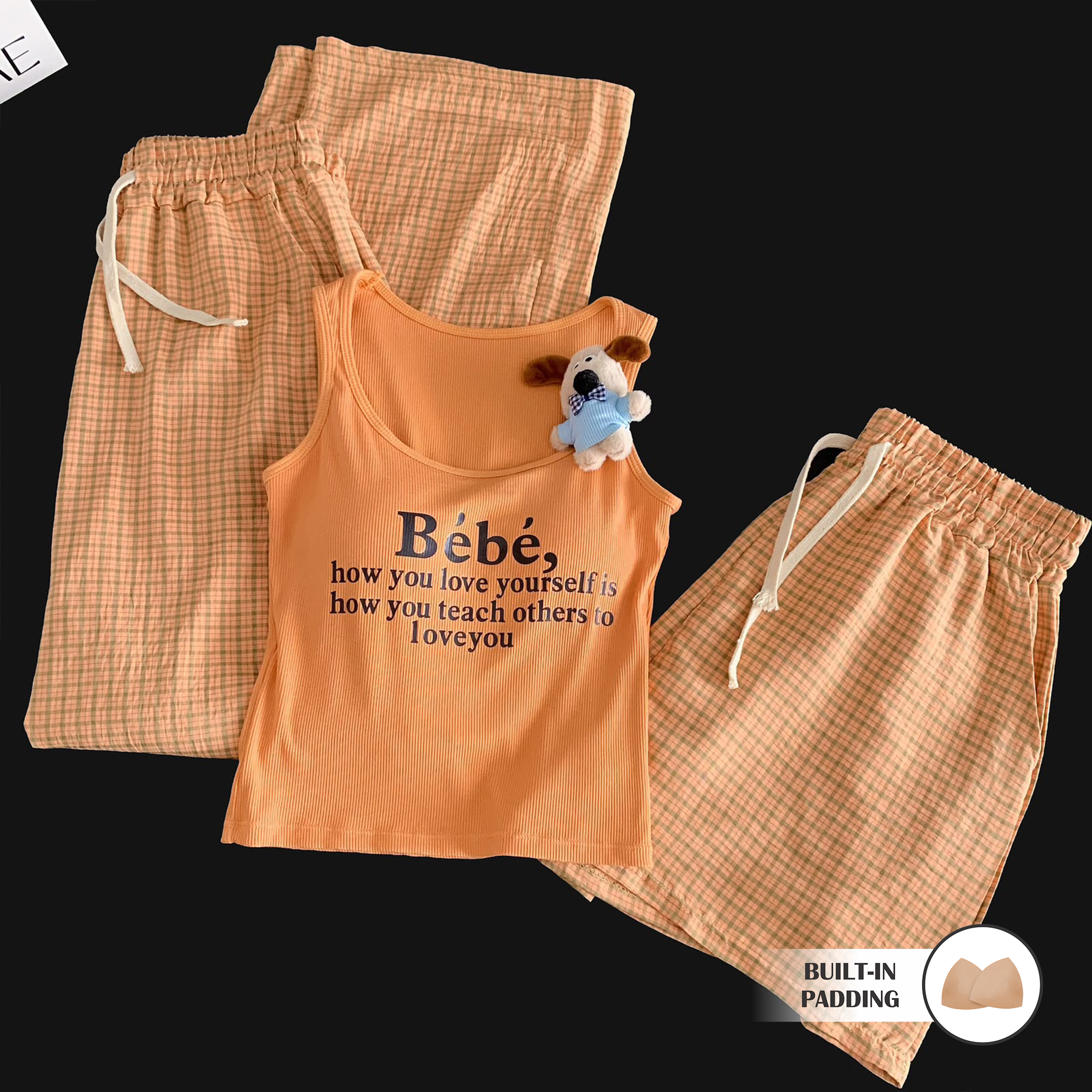 Café Club Padded NightSuit - 3Pc Set