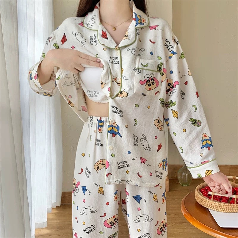 Sinchan Padded Nightsuit Set
