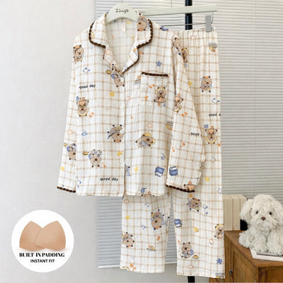 Capybara Padded Nightsuit Set