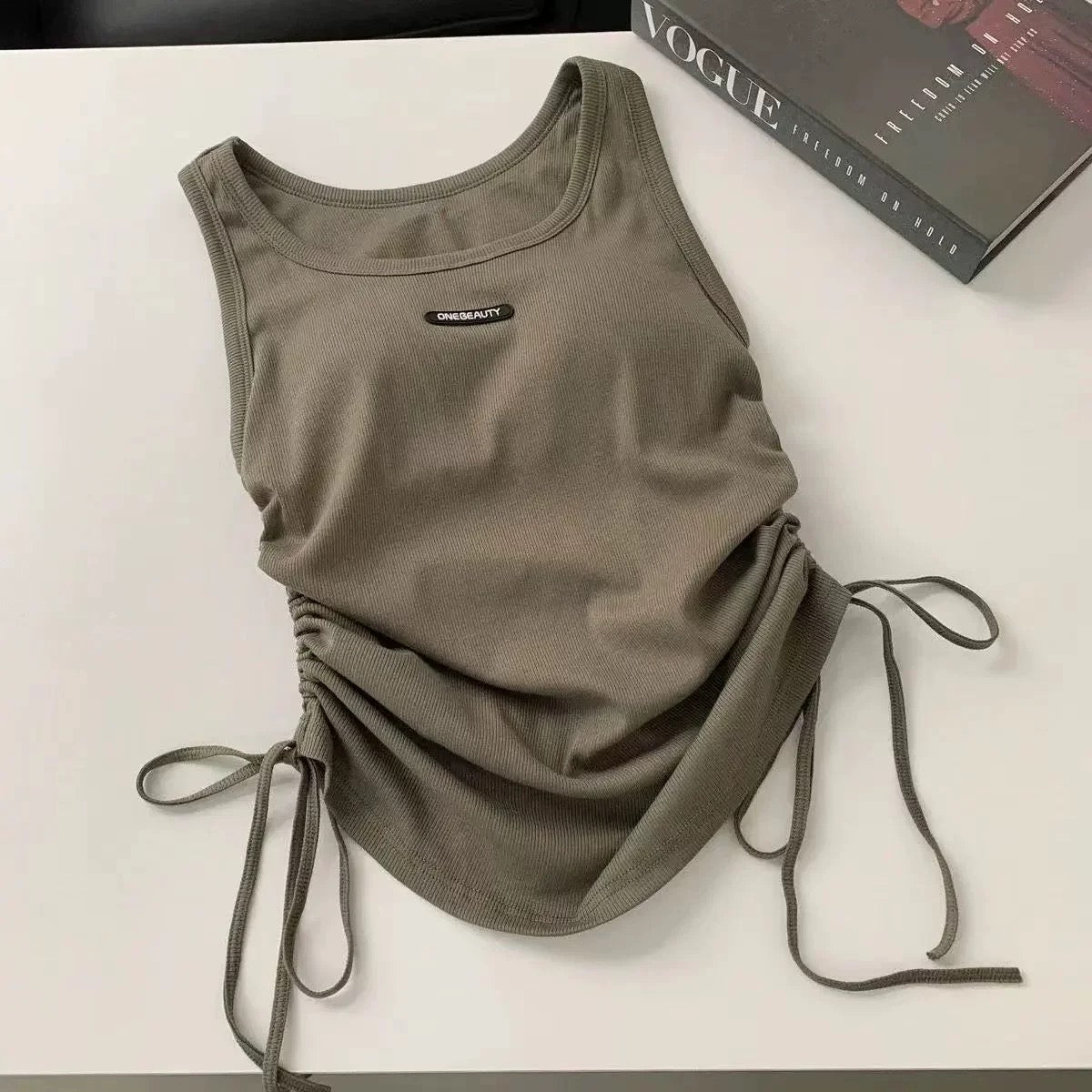 Contour Built-in Bra Tie Top