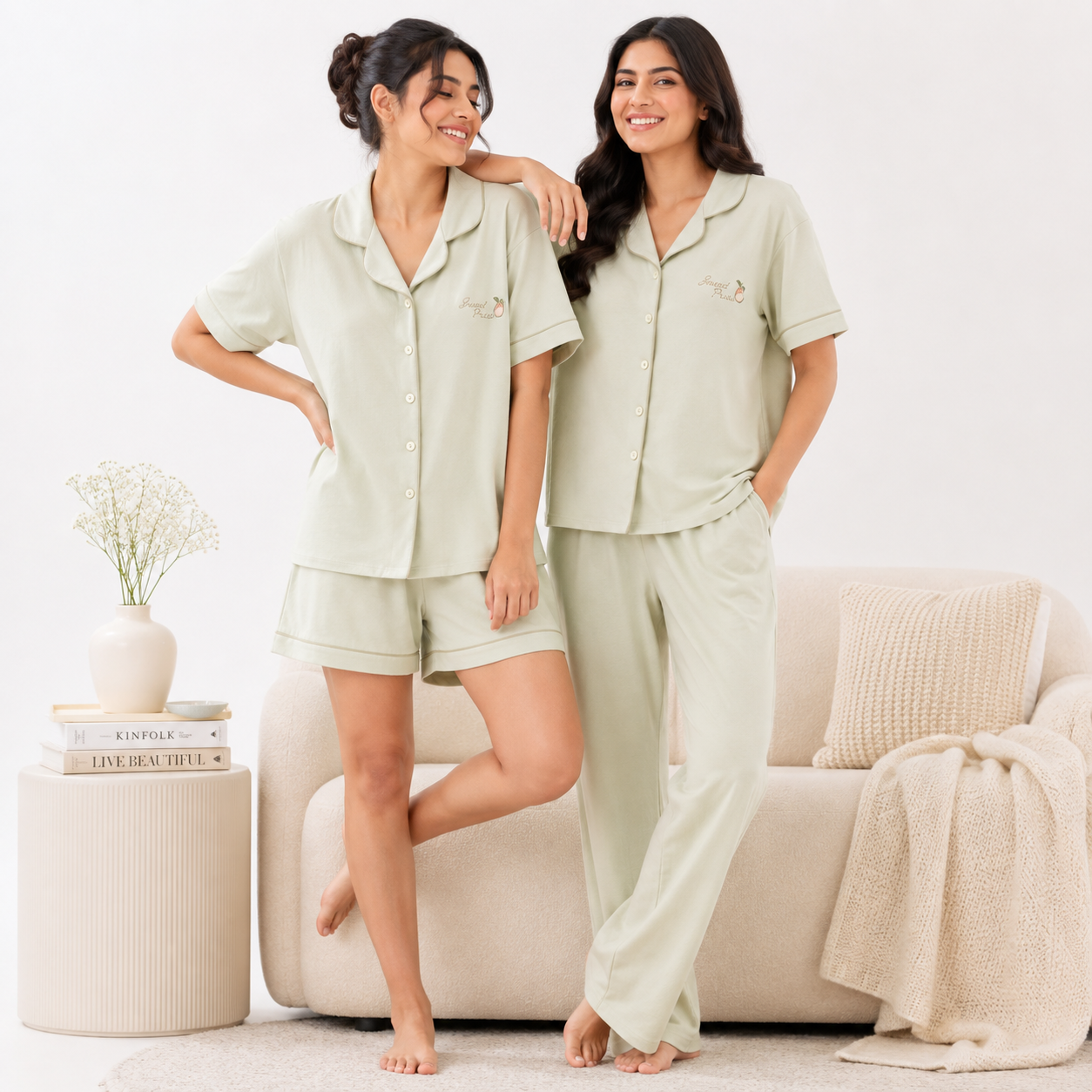 Essential Comfort Padded Nightsuit Set - 3pc Set