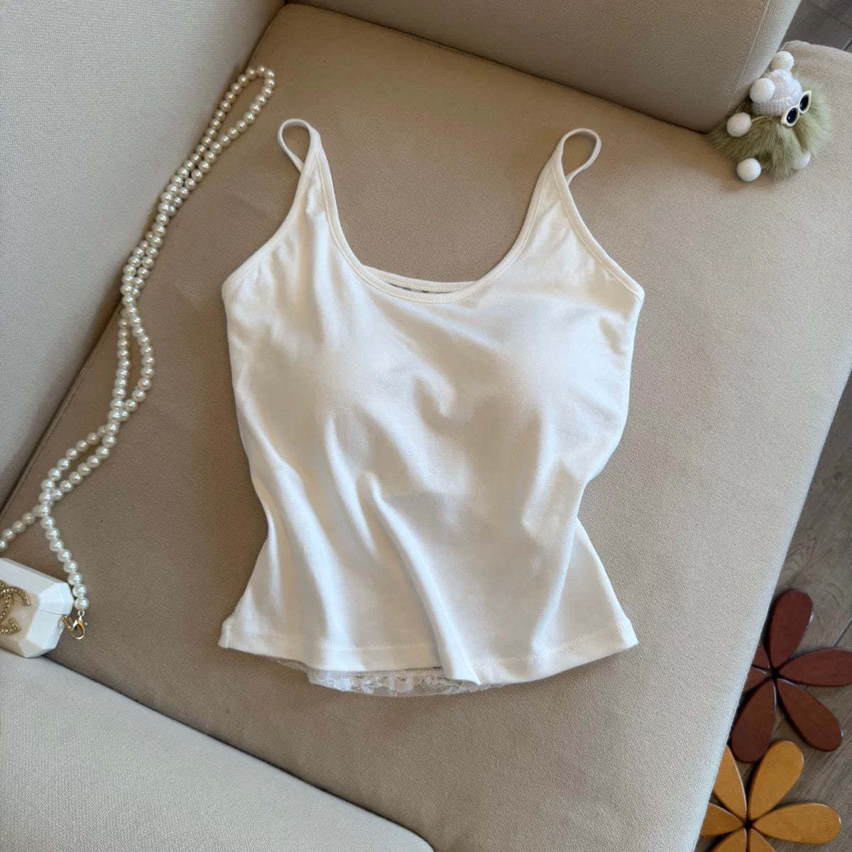 Soft Romance Lace  Built-in Bra Top