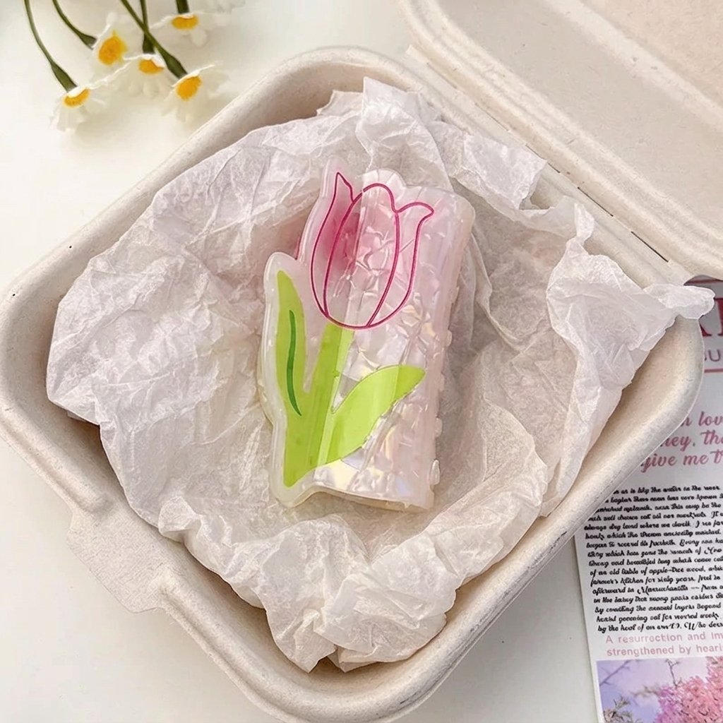 Floral Garden Claw Clip
