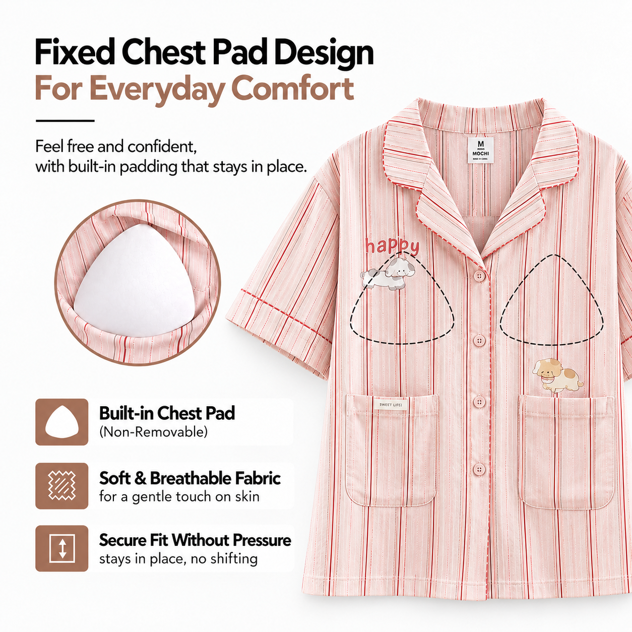 Joydog Sleep Padded Nightsuit Set
