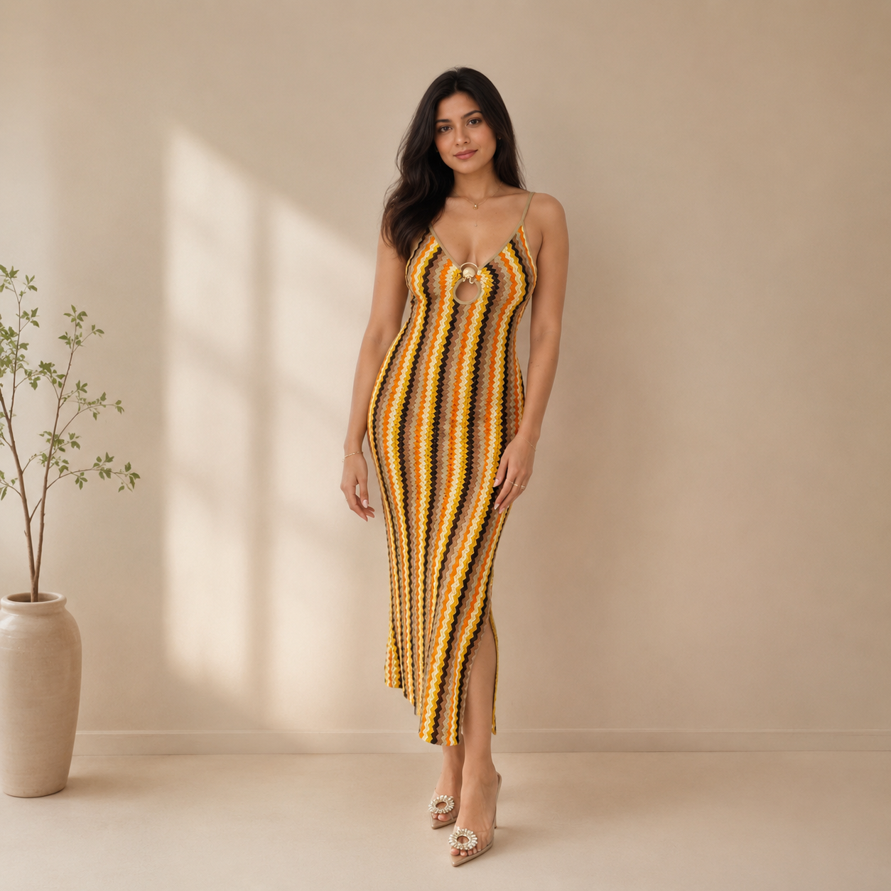 Sunset Rhythm Maxi Dress