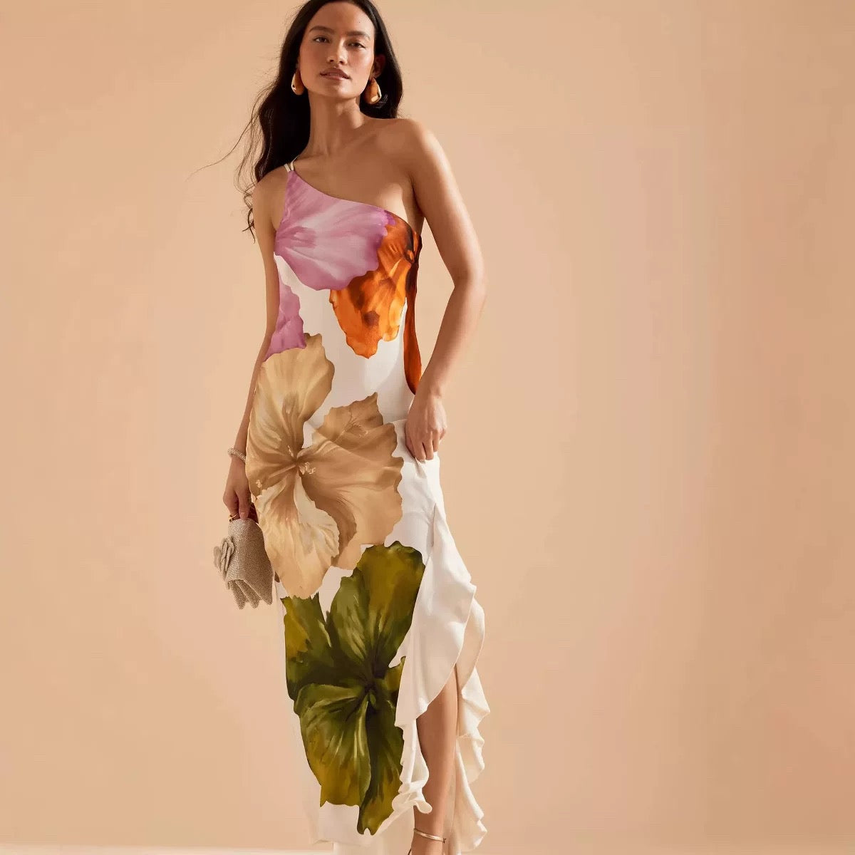 Golden Hibiscus Dress