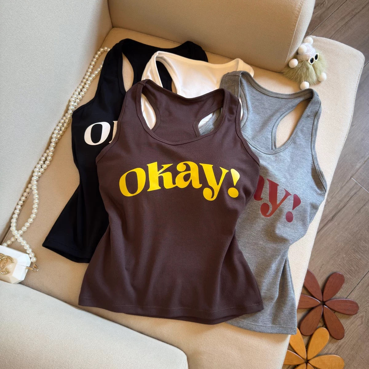 Just Okay Built-in Bra Top