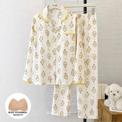 Fulffy Bunny Padded Nightsuit Set