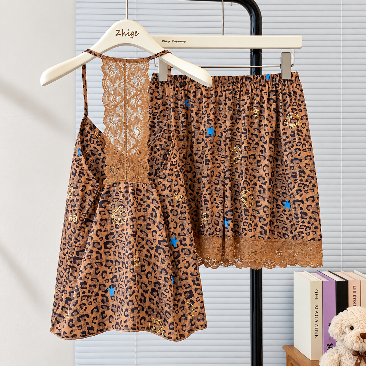 Fierce Romance Leopard Padded Night Set