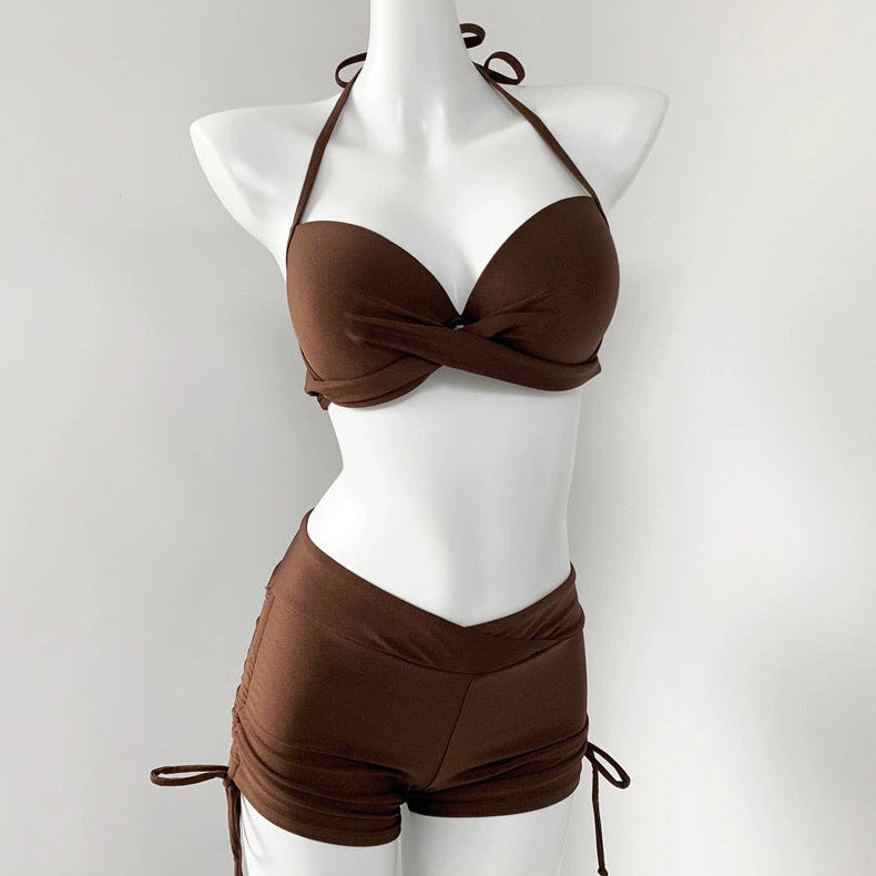 Pistachio Polka 3Pc Swimsuit Set
