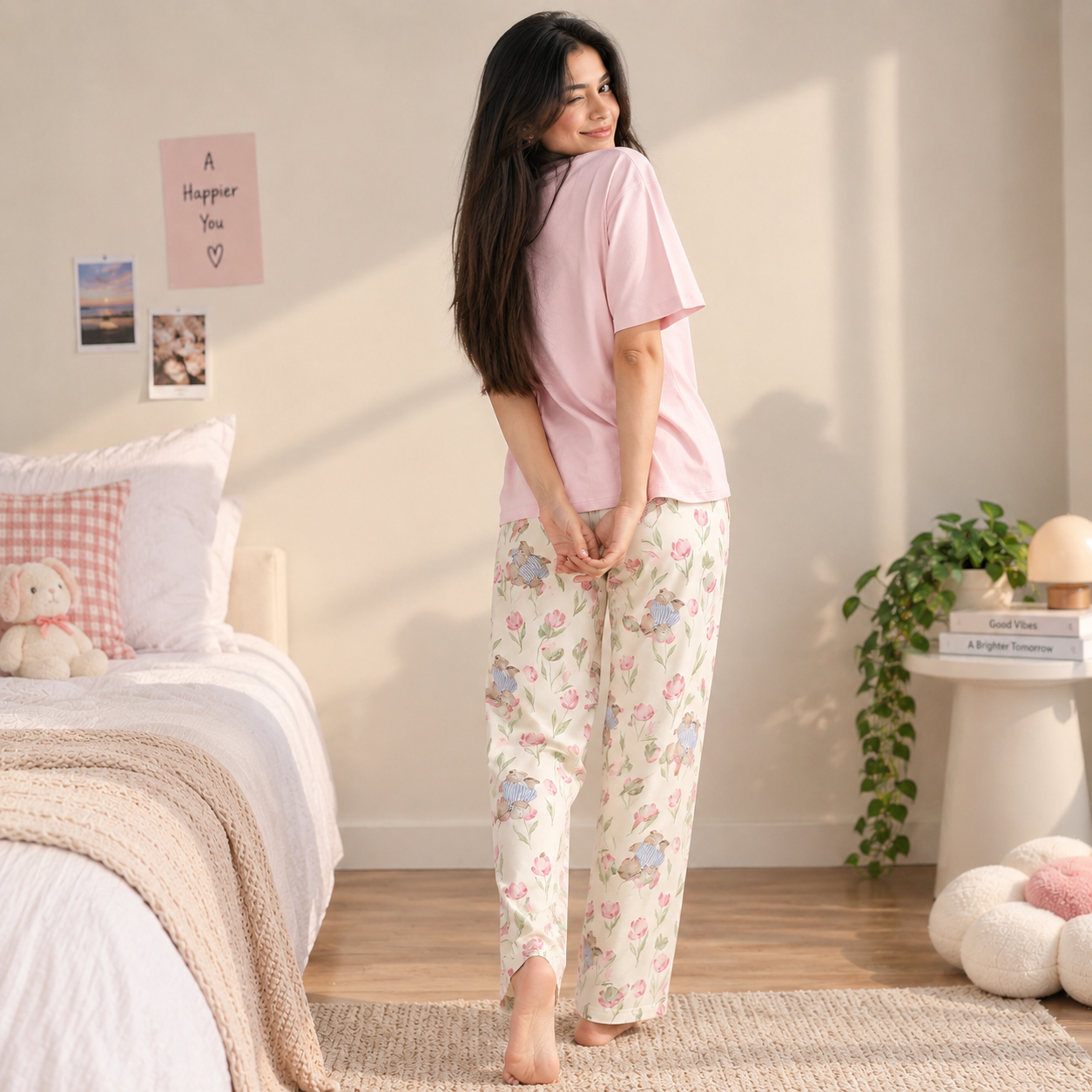 Tulip Garden Padded Nightsuit Set