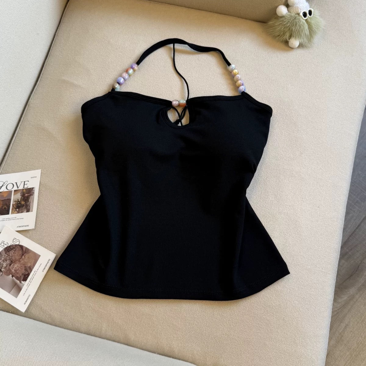 Candy Bead Built-in Bra Top