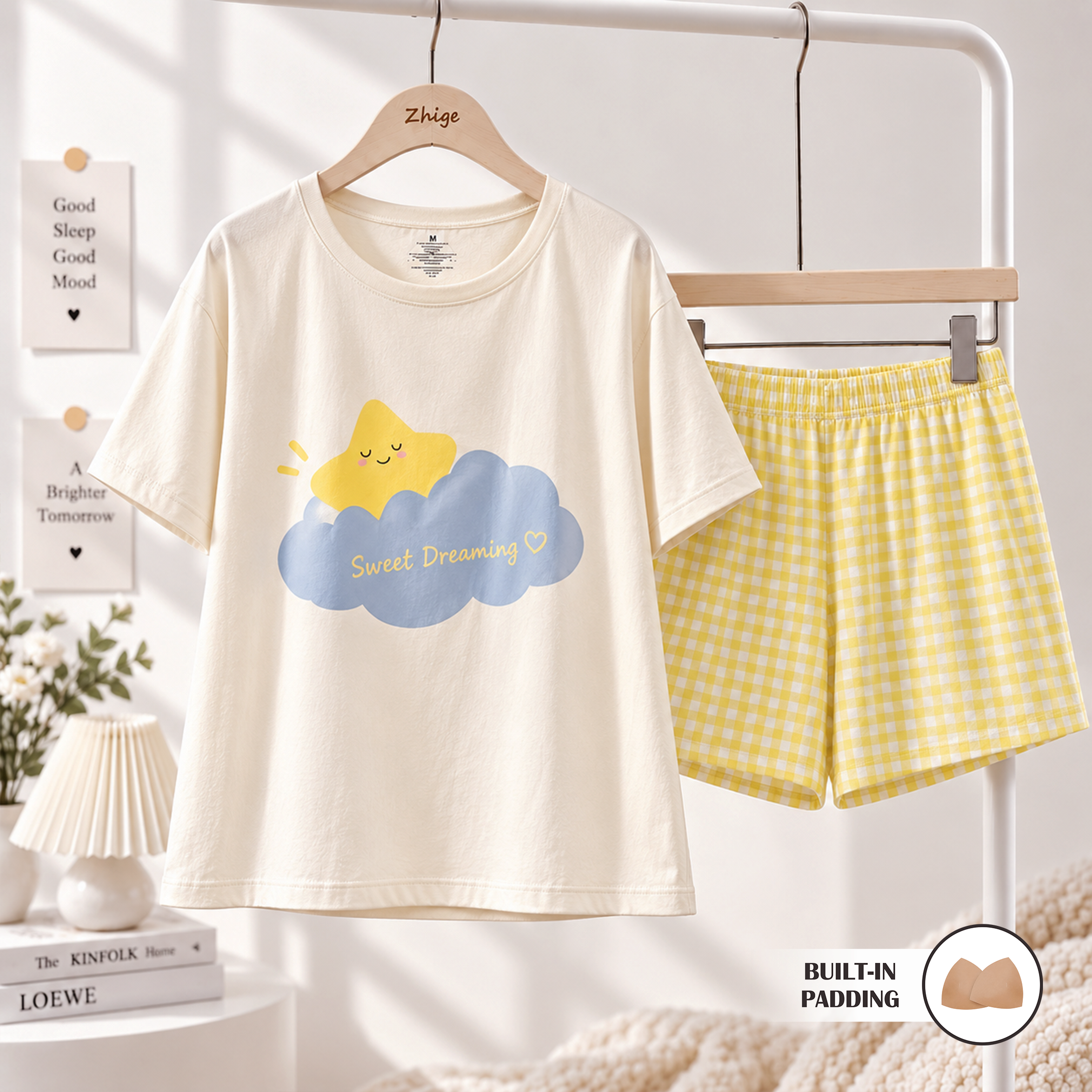 Golden Star Padded Nightsuit Set