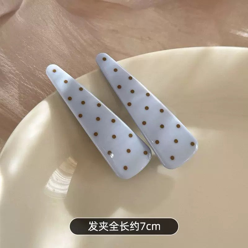 Polka Dot Hair Clip