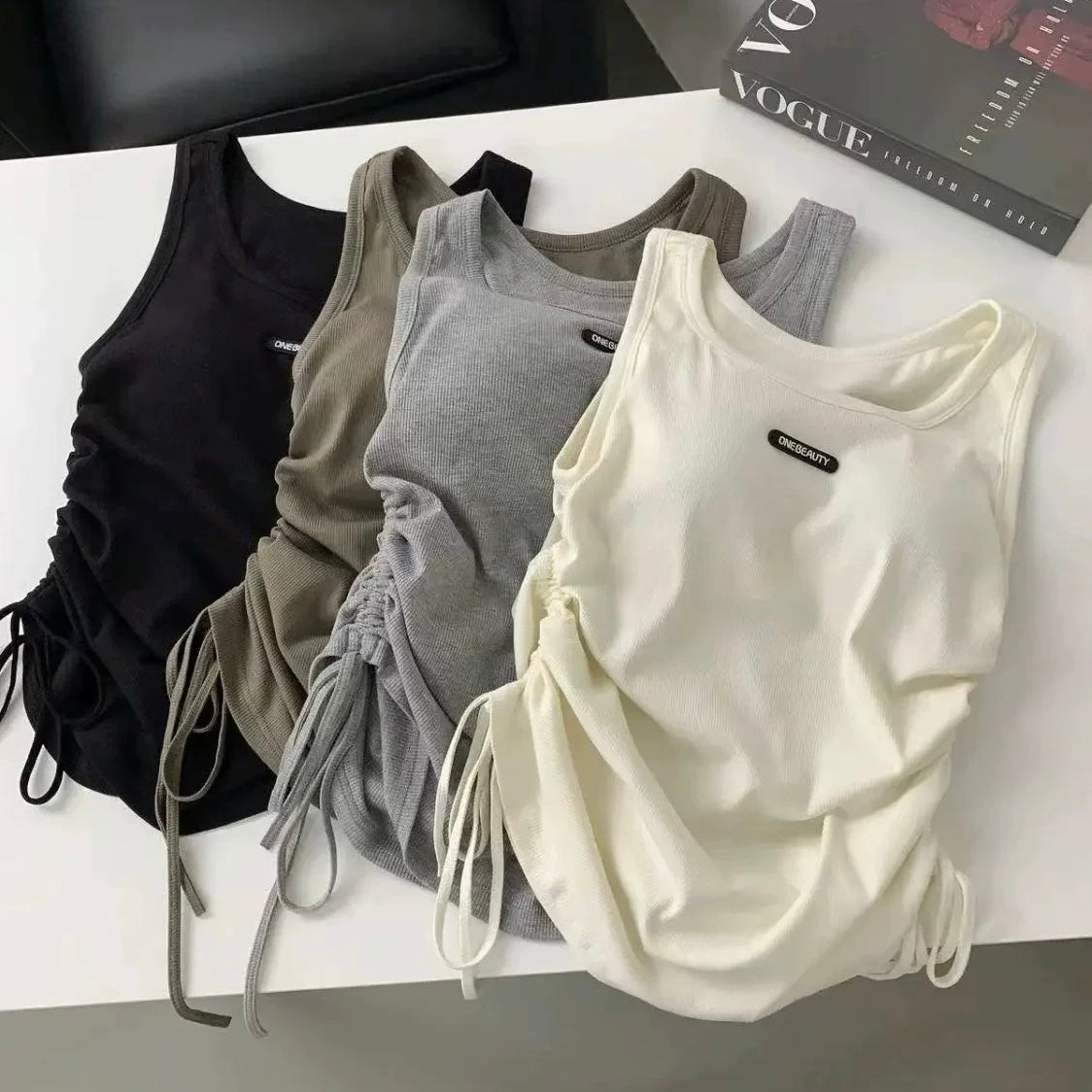 Contour Built-in Bra Tie Top