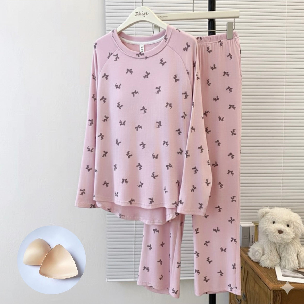 Pretty Little Bow Padded Nightsuit Set